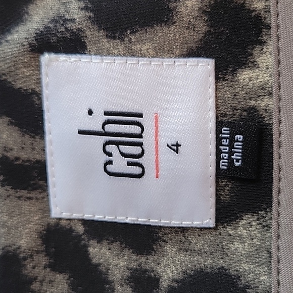 CAbi Jungle Skirt Taupe/Gray/Black Puma Leopard Print Size 4 NWOT - Picture 11 of 15